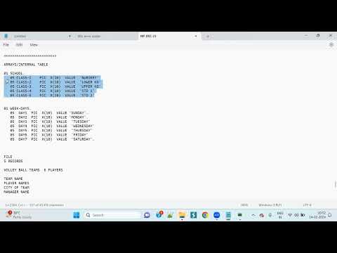 MAINFRAME || COBOL ARRAYS - INTERNAL TABLE, SUBSCRIPT, INDEX, S0C4, BEST EXPLANATION