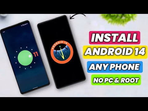 How To Install Android 13/14 On Any Android Phone | How To Upgrade Your Phone To Android 14 No Root