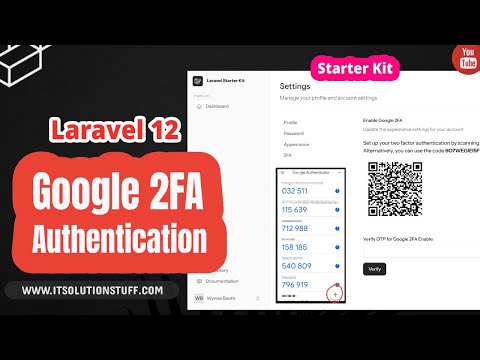 Laravel 12 Google 2FA Authentication with Starter Kit