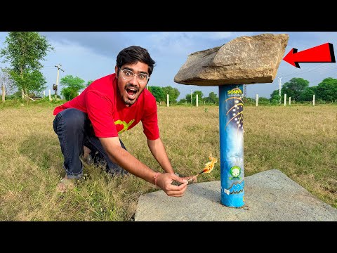 बड़े स्काई शॉट पर भारी पत्थर रख दे तो क्या होगा? Heavy Stone On Super Big Skyshot