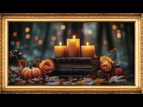 Charming Halloween Candle Display | Art Frame Screensaver | Art for your TV | 4K | 2 hours  ⭐⭐⭐