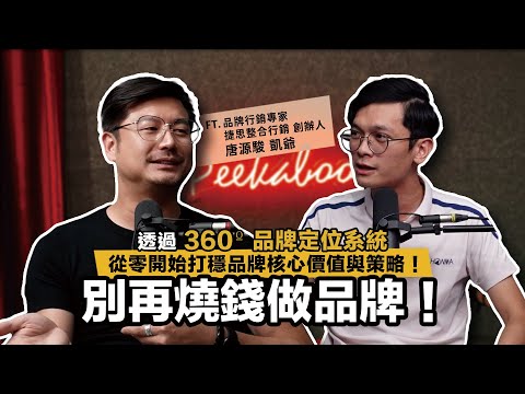 別再燒錢做品牌！透過 360º 品牌定位系統，從零開始打穩品牌核心價值與策略！ ft. 品牌行銷專家 / 捷思整合行銷 創辦人 凱爺 唐源駿 【查理的創業化合物】