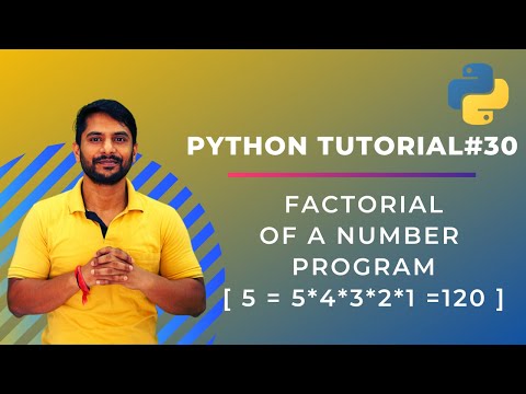 Factorial Program in Python - In Hindi