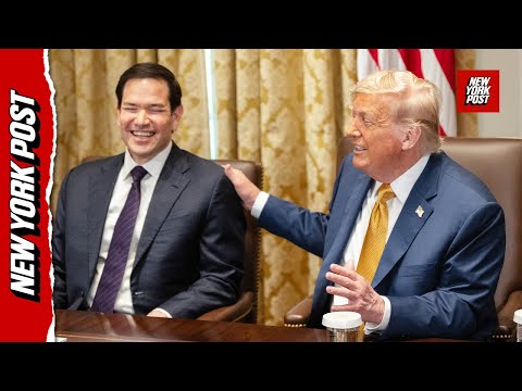 Trump jokes that he used presidential powers to acquire Sec Rubio’s grandfather clock
