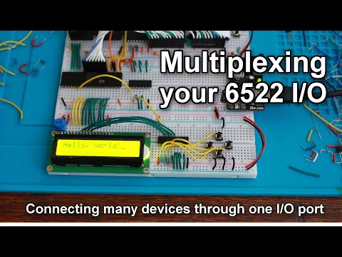 6522 I/O Multiplexing - How to connect lots of devices to one 6522 VIA