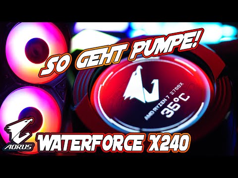 Gigabyte Aorus Waterforce X 240 AIO-Wasserkühler Test - LGA 1700, Display, ARGB und eine leise Pumpe