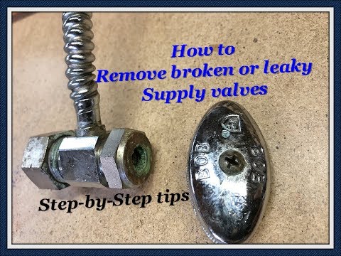 How to replace water shut off valve to the faucet or toilet
