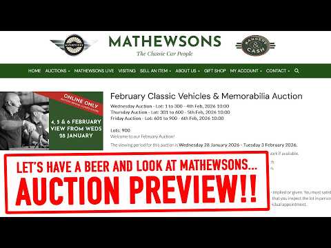 Mathewsons Auctions (FULL PREVIEW - AFTER A BEER!) πΊπ