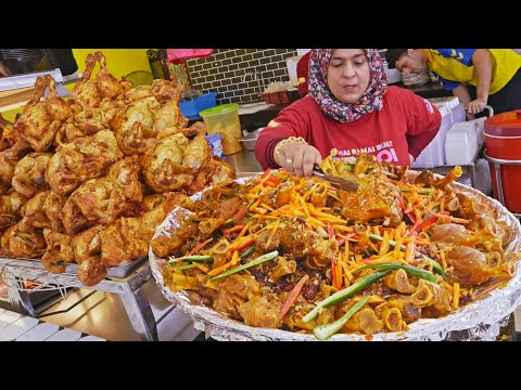 Amazing ! Fragrant Lamb Shank, Lamb Curry, Huge Spice Rice with Fried Chicken/香噴噴！羊腿手抓飯, 炸全雞, 咖哩羊肉