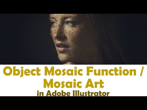 Learn Everything About Object Mosaic Function / Mosaic Art In Adobe Illustrator CC | Knack Graphics