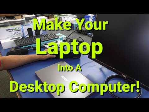 How To Make Your LAPTOP Into A DESKTOP Computer