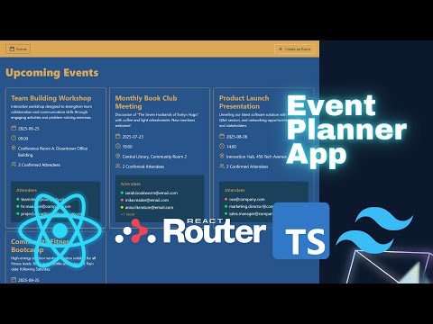 React Event Planner App Tutorial for Beginners – Project #8 - React from Confusion to Clarity
