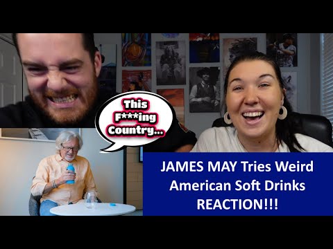 Americans React JAMES MAY Tries WEIRD American Soft Drinks REACTION