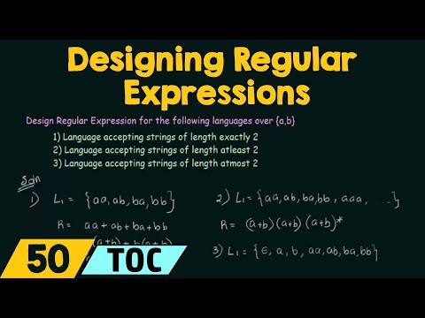 Designing Regular Expressions