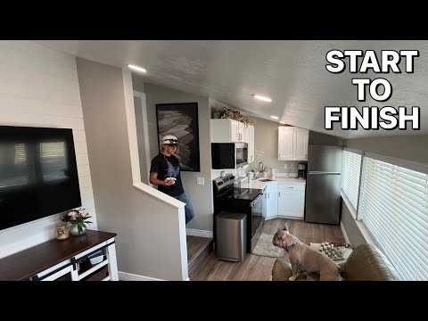Dad Transforms Storage Space Into Tiny House For Daughter | Start To Finish