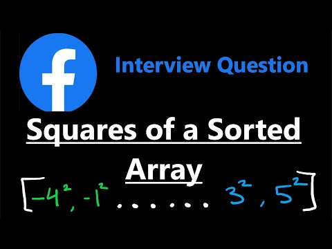 Squares of a Sorted Array - Leetcode 977 - Python
