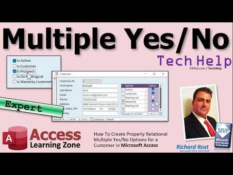 How to Replace Multiple Yes/No Fields With Properly Relational Solution in Microsoft Access