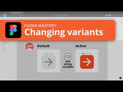 Figma Tips ⚡ - Change variants in prototypes with variables