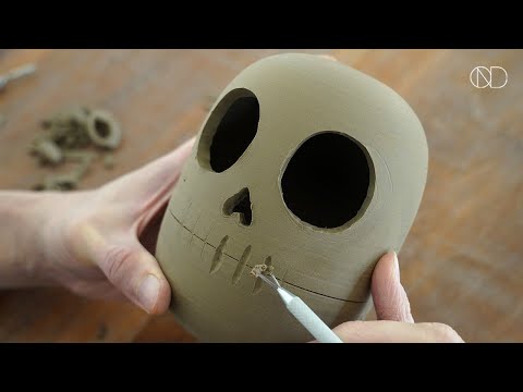 도자기 합 만들기 : Making a ceramic skull [ONDO STUDIO]