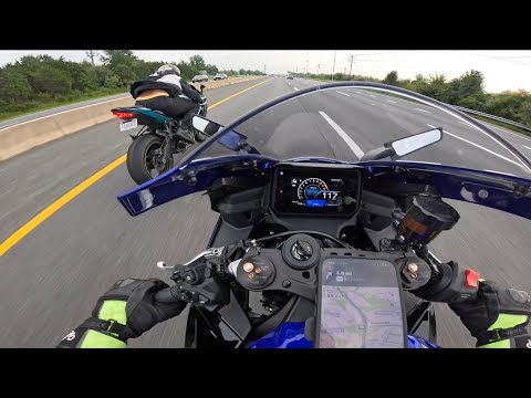 YAMAHA R9 VS NINJA ZX6R FINALLY RACE * SHOCKING RESULTS *