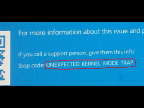 Fix UNEXPECTED KERNEL MODE TRAP Blue Screen (BSOD) Error On Windows 11/10 PC