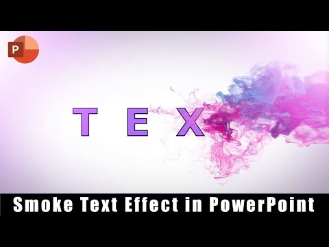 How To Create Smoke Text Effect Animation in PowerPoint Tutorial in Hindi