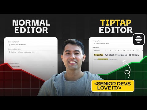 TipTap Rich Text Editor in Next.js Job Portal — Full Start-to-End Integration Guide (2025)