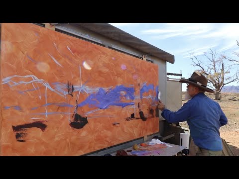 BIG OUTDOOR - OUTBACK OIL PAINTING / Wilpena Pound from Merna Mora, Flinders Ranges. Plein Air Trip!