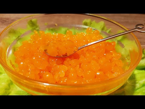 Искусственная красная икра своими руками