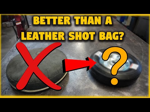 Metal shaping with simple tools | cheap shot bag | Rubber stump