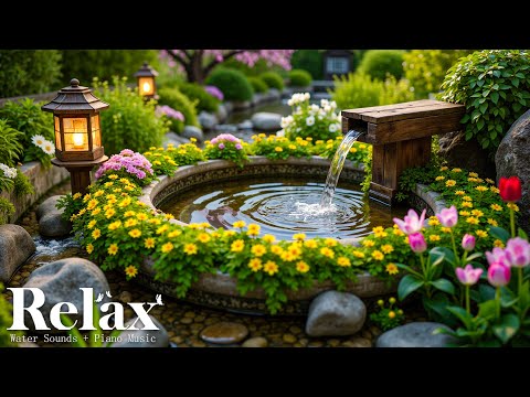 Relaxing Sleep Music + Bamboo Water Sounds 🌿 Deep Healing and Meditation Music | Calm Mind & Body