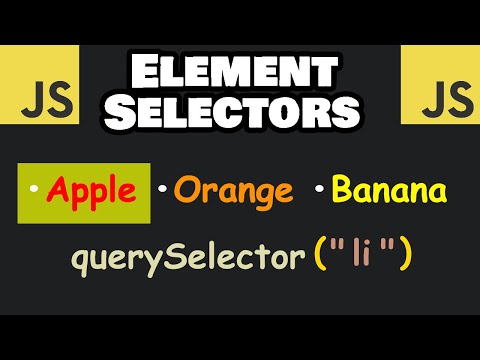Learn JavaScript ELEMENT SELECTORS easy! 📑