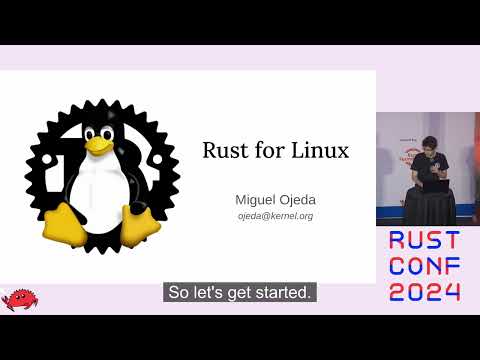Miguel Ojeda (Rust for Linux): KEYNOTE | RustConf 2024