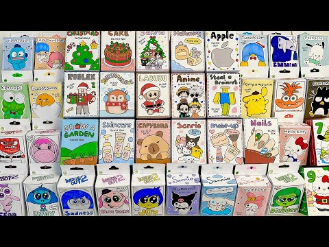 [💸paper diy💸] ROBLOX, SANRIO, INSIDE OUT, RANDOM HUGE BLIND BOXES COMPILATION unboxing! | asmr
