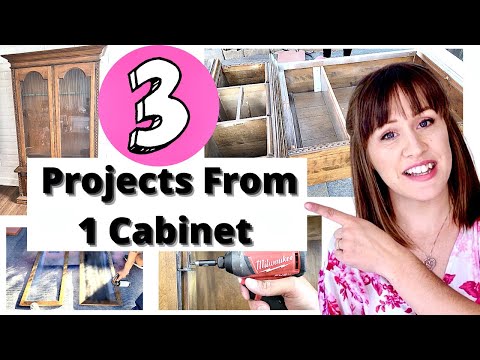 Upcycling An Old Dysfunctional Cabinet Into 3 New Useful Pieces