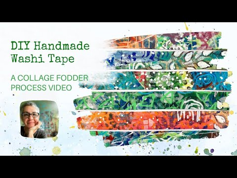 Handmade DIY Washi Tape using masking tape