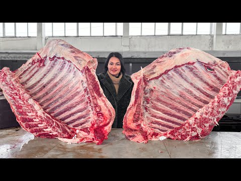 Juicy Tomahawk Steaks from the Village Market! A gorgeous dinner from the oven