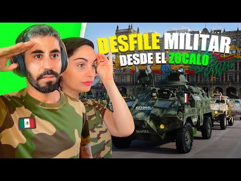 REACCIÓN 🇲🇽DESFILE MILITAR MEXICANO con la SEDENA en el ZÓCALO **SIN PALABRAS**