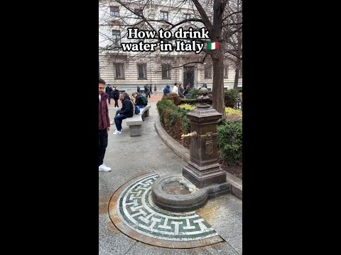 drink water but make it italian ⛲