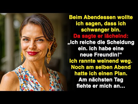 Beim Abendessen wollte ich meine Schwangerschaft sagen, doch mein Mann kam mit seiner Geliebten…