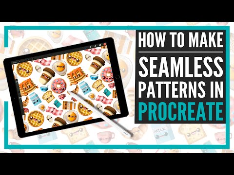 How To Make Seamless Patterns in Procreate! EASY!