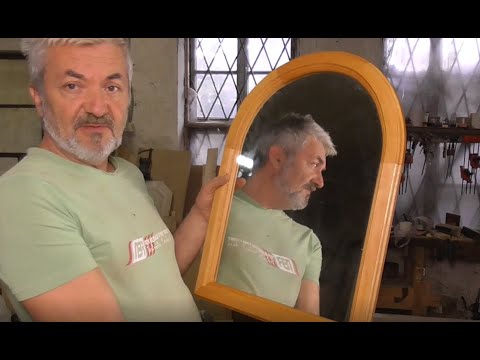 Как сделать полукруглую раму для зеркала своими руками