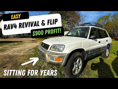 Flipping A Non-Running First Gen Toyota Rav4 for $900 Profit!
