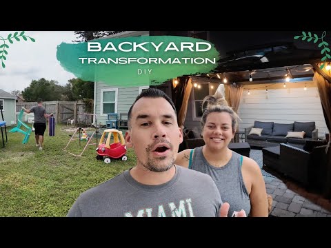 Backyard renovation // DIY Backyard transformation!