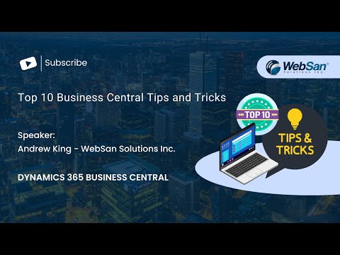 Top 10 Business Central Tips and Tricks