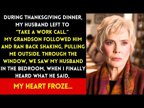 THANKSGIVING DINNER, MY HUSBAND LEFT FOR A “CALL.” MY GRANDSON FOLLOWED HIM AND RAN BACK SHAKING...