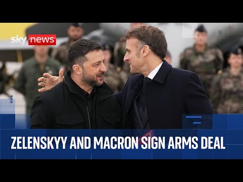 Macron hosts Zelenskyy in Paris for air defence deal
