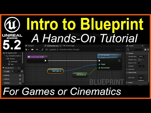 Learn Blueprint Basics from Scratch for Game, Cinematic, and MetaHuman Customization use.