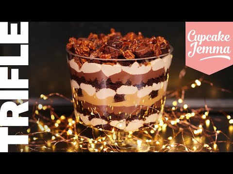 Epic Chocolate Salted Caramel Trifle Recipe | Cupcake Jemma