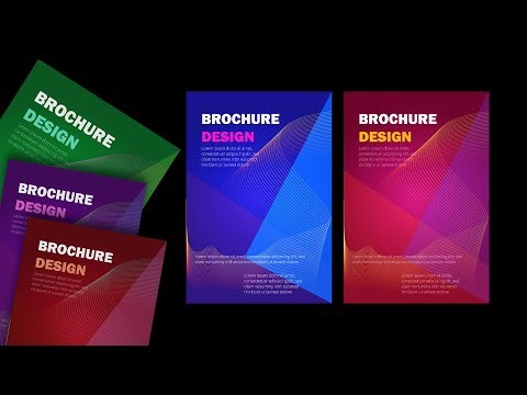 Modern Brochure design in Adobe Illustrator tutorial